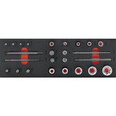 Hartschaumeinlage mit Einsätze TX 1/4